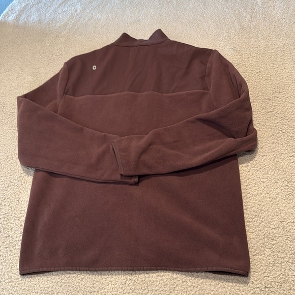 Figs men's On-Shift Fleece Jacket Brown Fleece Zip-Up Jacket size M - Picture 7 of 7